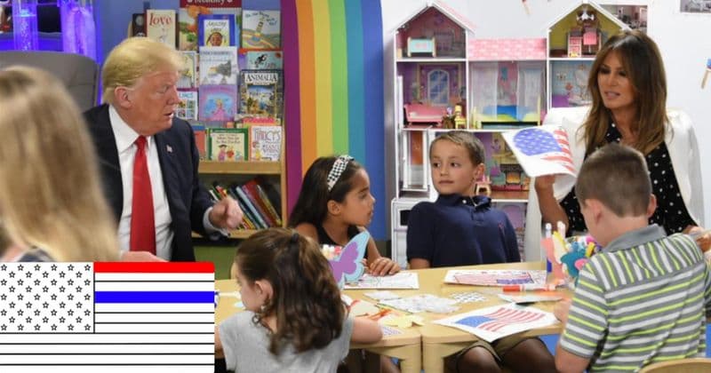Donald Trump can't get the American flag right, social media tries to figure out why
