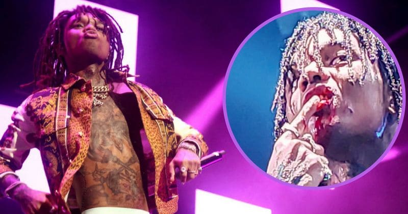 Rapper Swae Lee threatens to sue a fan who threw a phone at him and bust his lip open