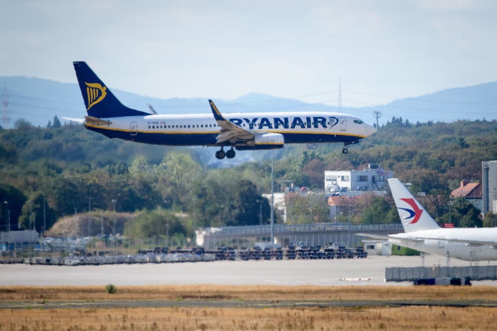 Treacherous weather on Thursday evening meant the plane had to be diverted. (Photo by Thomas Lohnes/Getty Images)