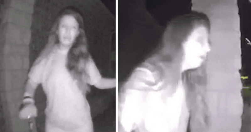 Lookout for mystery woman wearing only T-shirt and handcuffs who rang doorbell of home and disappeared