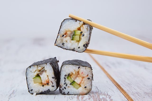 The man was infected after he ate a sushi dish (Source: Pixabay)