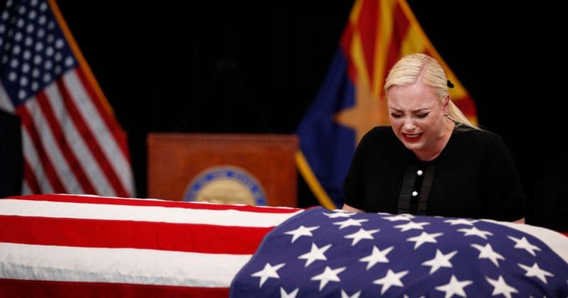 Shocking image of gun pointed at Meghan McCain during John McCain's services pulled down from social media