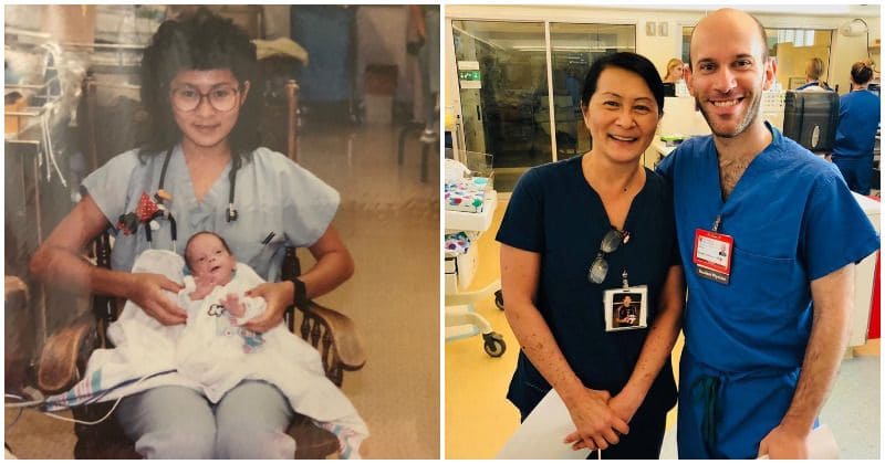 NICU nurse discovers her new colleague is the premature baby she cared for 28 years ago