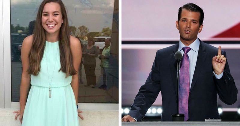 Donald Trump Jr. disregards Mollie Tibbetts' family's wishes, blames her death on Democrats