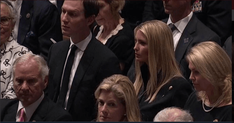 Ivanka Trump and Jared Kushner attended John McCain's funeral but social media was not having it