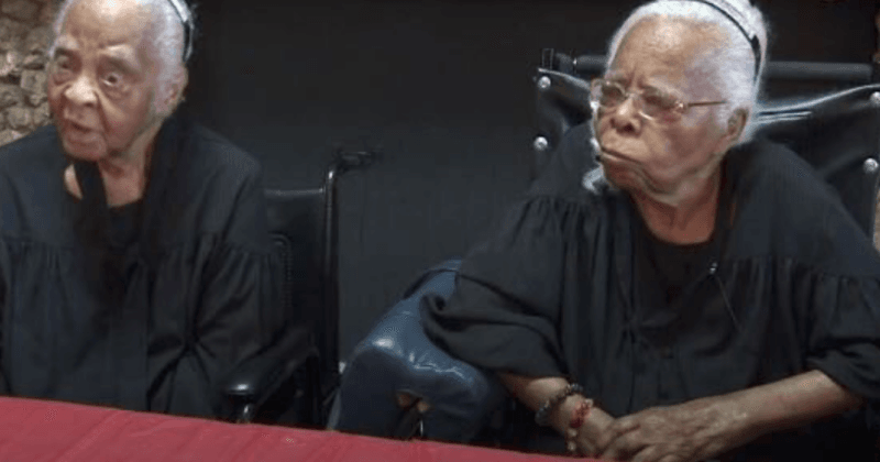 Twins celebrate 102 years of togetherness and credit their longevity to each other's presence