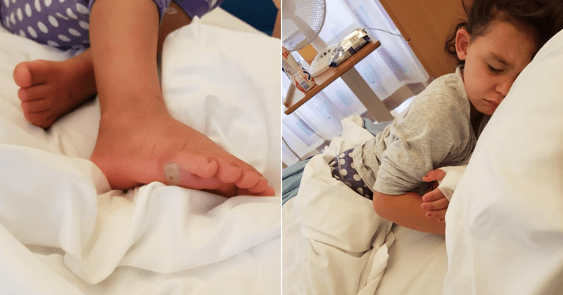 Four-year-old girl contracts life-threatening infection after trying on new shoes without socks
