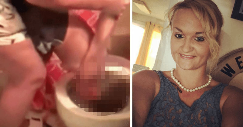 Mother flushes toddler son's head down the toilet as punishment for swearing and people are furious