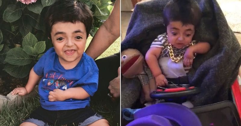 9-year-old with brittle bone disease lights up with joy after getting tiny red Porsche and a Bruno Mars-themed birthday