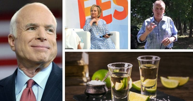 John McCain, Hillary Clinton, and seven vodka shots, what could possibly go wrong