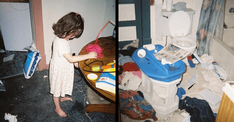 Teenager shares heartbreaking photos of squalid conditions she and her siblings were brought up in by drug-addicted mom