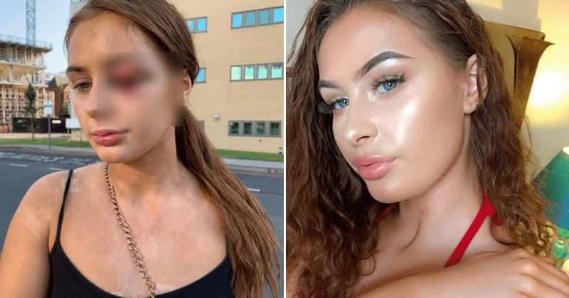 Horrific CCTV video shows man punching, knocking out 18-year-old girl after she told him she was 'not interested' in him