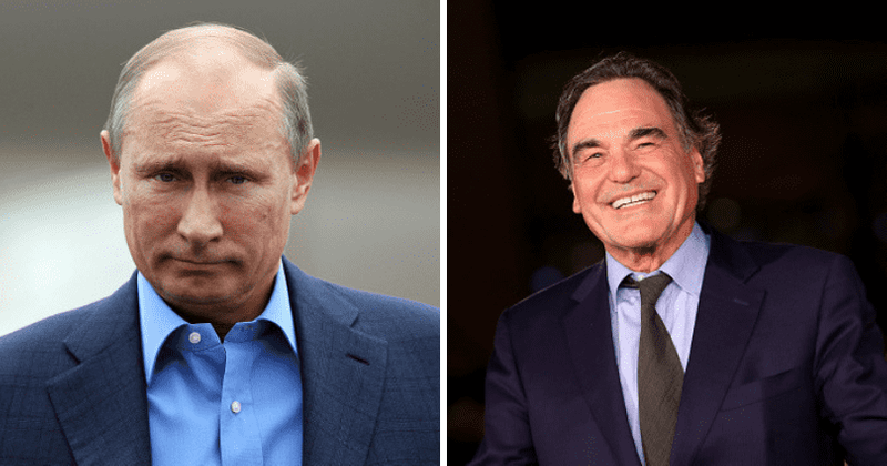 Filmmaker Oliver Stone asks Vladimir Putin to be his 22-year-old daughter's godfather during meet at the Kremlin