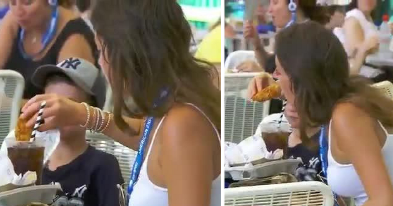 Fried chicken dipped in COKE?! A US open fan's bizarre eating habit has disgusted tennis supporters who've called for her arrest