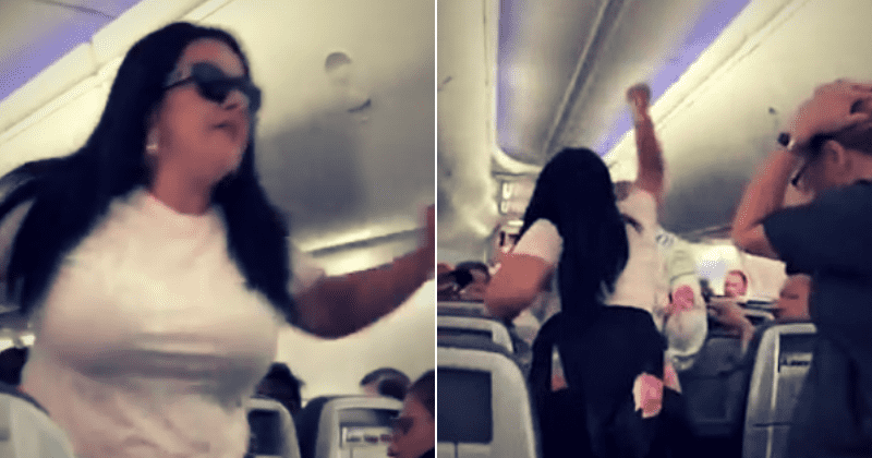 Angry woman smashes laptop on boyfriend's head for 'looking at other women' while boarding American Airlines flight