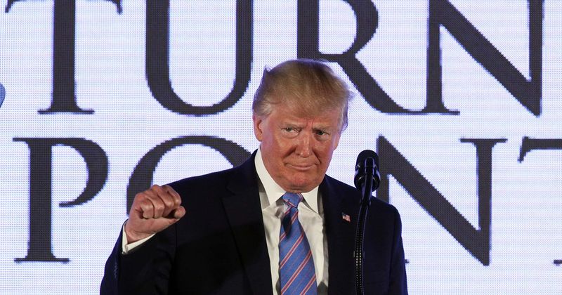 Trump gestures 'white power' taking AOC's name, calls Rashida Tlaib 'crazed lunatic' and 'vicious'