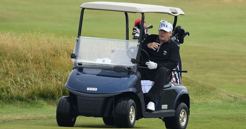 Donald Trump's frequent golf outings is costing the taxpayer more than $300K