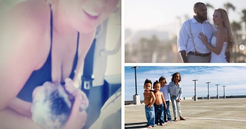 VIDEO: Incredible moment woman delivers her own baby with bare hands inside a moving car