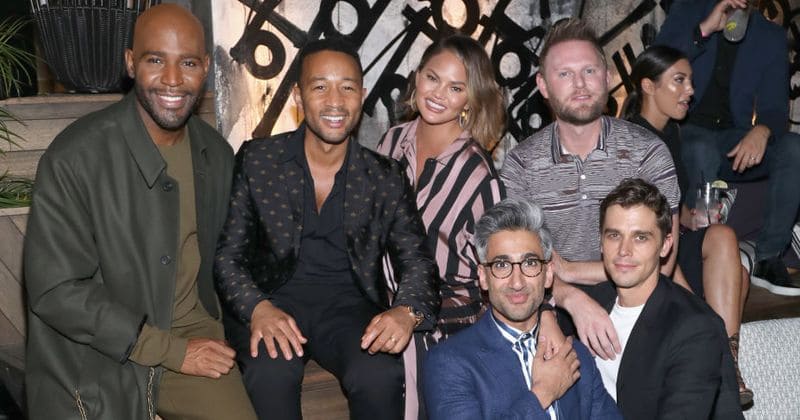 Chrissy Teigen and John Legend's meetup with the cast of Queer Eye will give you friendship goals