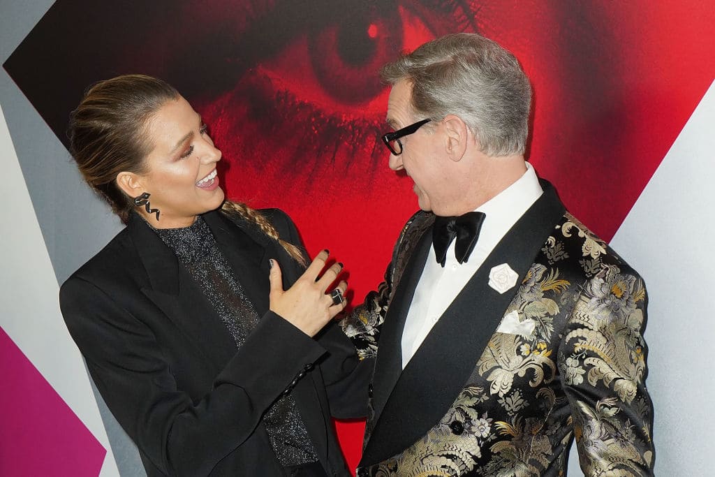 Blake Lively and Paul Feig attend the New York premiere of 'A Simple Favor' at Museum of Modern Art on September 10, 2018 in New York City. (Photo by Jimi Celeste/Patrick McMullan via Getty Images)