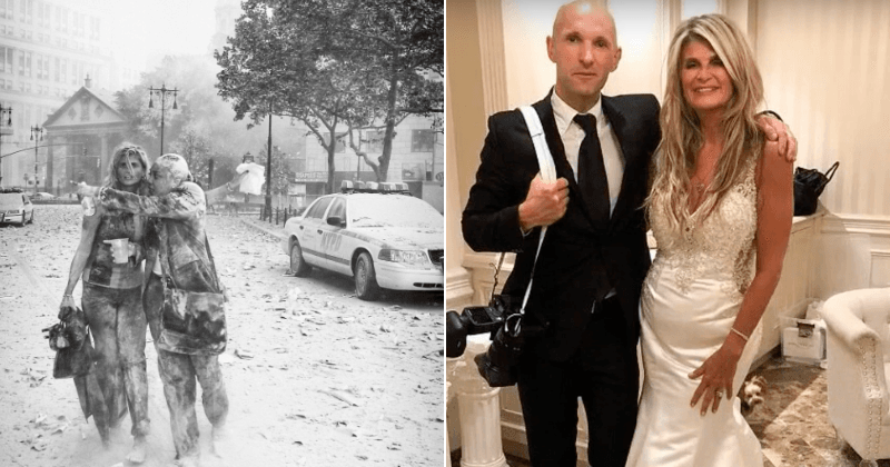 Woman seen in iconic 9/11 photo gets the same photographer to shoot her wedding 17 years later
