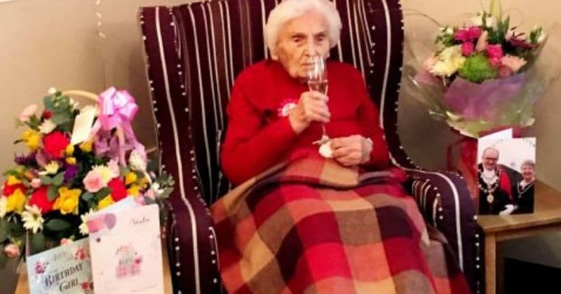 'Men are not worth the hassle': 105-year-old wartime nurse says avoiding men is the secret to her long life
