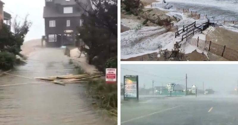 Distressing first videos reveal the fury of Hurricane Florence as it lashes Carolinas