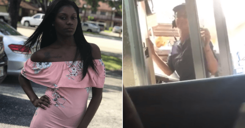 Hispanic Taco Bell worker refuses to take order from an English-speaking customer saying she doesn't understand the language