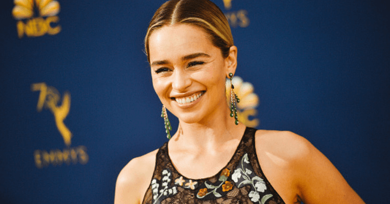 'Game of Thrones' star Emilia Clarke looks stunning as she goes braless in sheer black dress at Emmy Awards 2018