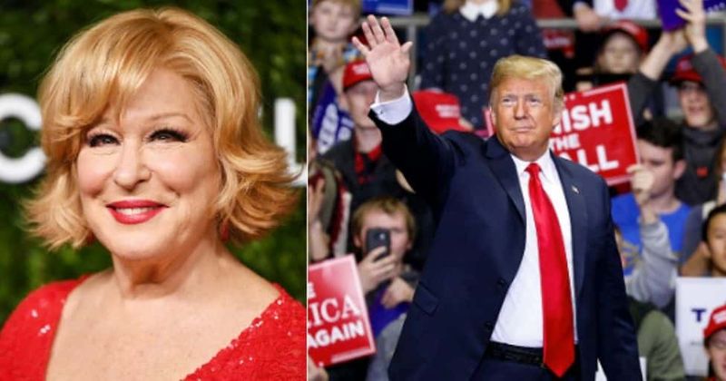 Bette Midler slammed as racist for suggesting black people were paid to be 'blackground' at Trump rally