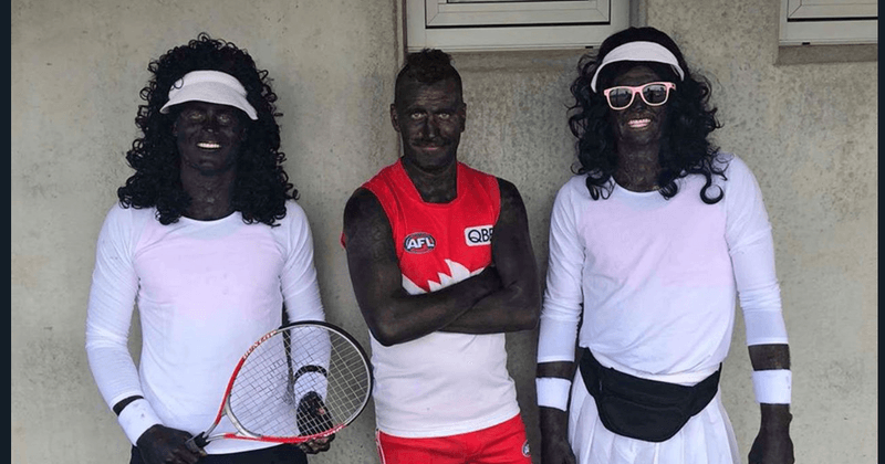 Football players spark outrage by dressing up as Serena and Venus Williams in 'blackface'