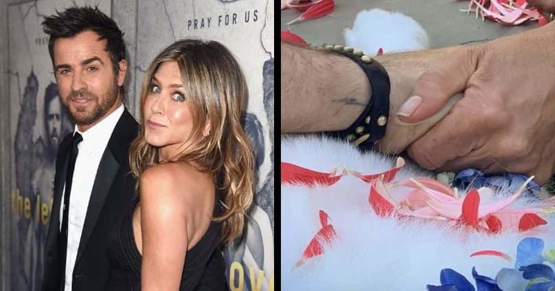 Jennifer Aniston and Justin Theroux hold hands as they bid goodbye to their pet dog, Dolly: 'Most loyal family member and protector'