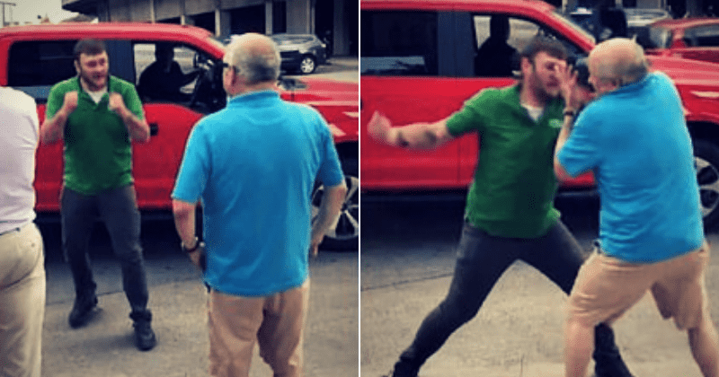 Shocking video shows man punching anti-Trump protester in the face outside Cincinnati rally after ‘dispute over politics’