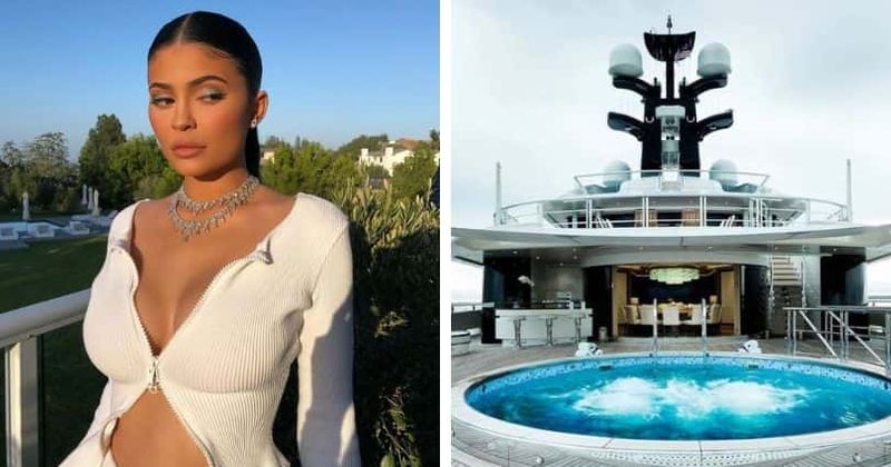 Kylie Jenner hires $250 million superyacht with its own helipad, swimming pool and beach club to ring in 22nd birthday
