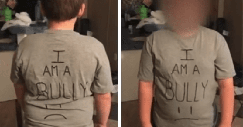 "I don't coddle my children": Woman slammed for making son wear 'I'm a bully' t-shirt to school to teach him a lesson