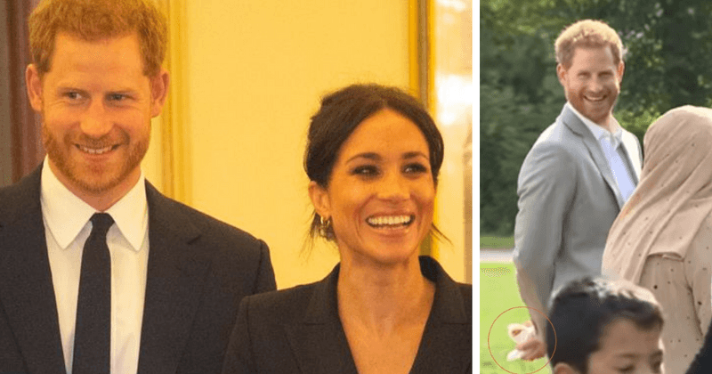 Cheeky Prince Harry caught sneaking snacks behind his back while Meghan Markle promotes her charity cookbook