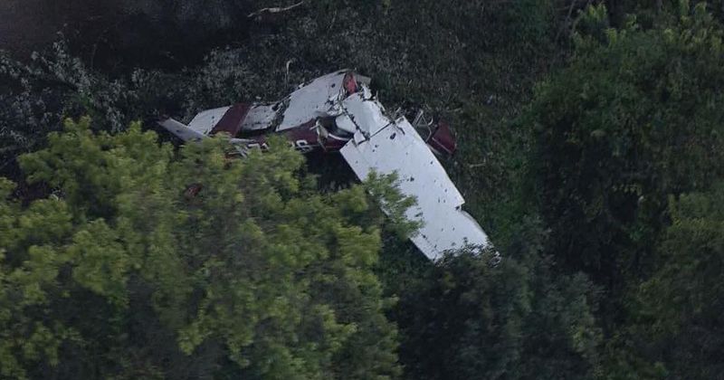 Pilot father and son killed in small plane crash just moments after texting fiance asking her to light the runway with flashlights