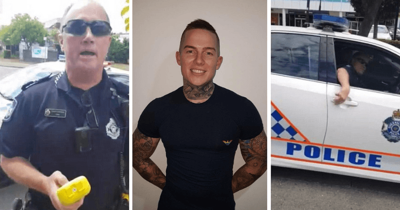'Get over the side of the road, stop playing games': Driver plays hilarious prank on police officer and gets pulled over