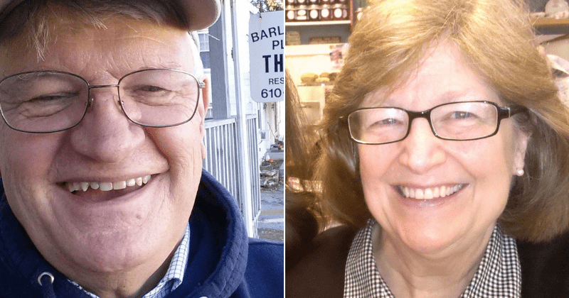 Doting couple eat a crumb of their 49-year-old wedding cake to celebrate anniversary every year