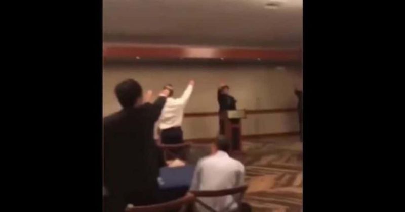 California high school students seen giving Nazi salute as German WWII-era song plays in background in disturbing video