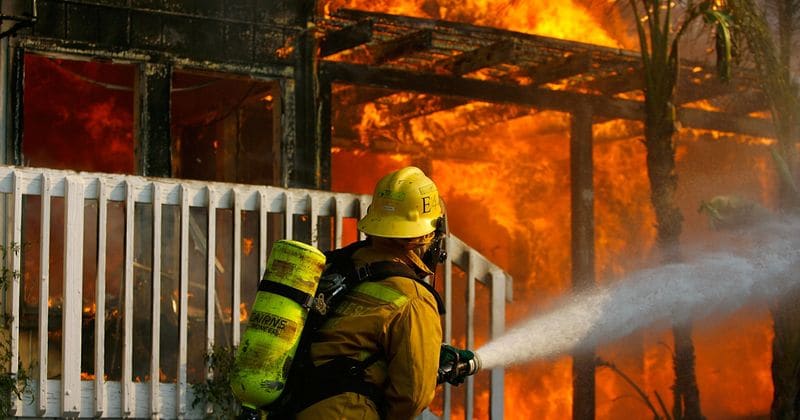 Elderly man found ALIVE in apartment five days after fire ravaged building