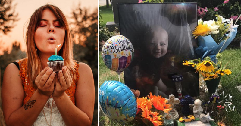 Devastated mother who lost her 8-month-old son to SIDS has an important message for other parents: "It's okay to talk about loss"
