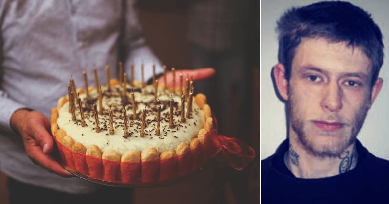 Cops tempt a fugitive to hand himself in by offering him a 'lovely' birthday cake