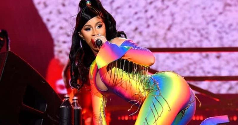 Cardi B looks stunning in rainbow catsuit as she shows off killer moves at Jay-Z's Made in America Festival