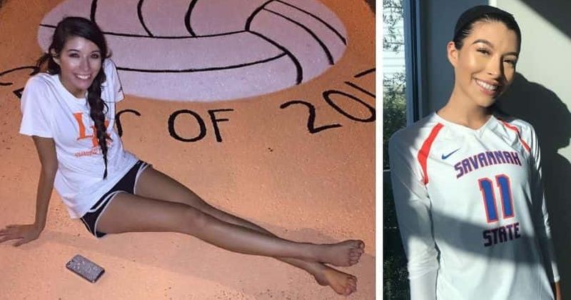 Georgia college volleyball player, 21, dies after her car crashes into tree while hurrying home ahead of Hurricane Dorian