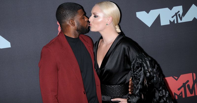 Lindsey Vonn, fiance P.K. Subban go into PDA overdrive at US Open tenis finals in New York