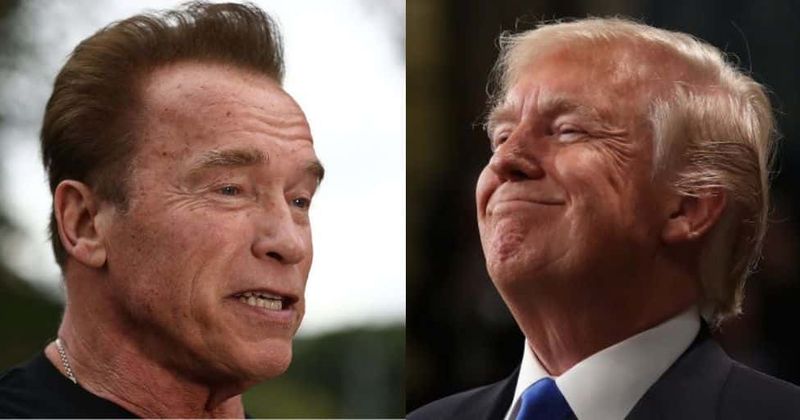 Arnold Schwarzenegger says Donald Trump won't let go of their ongoing feud because 'he's in love with me' and 'wants to be me'