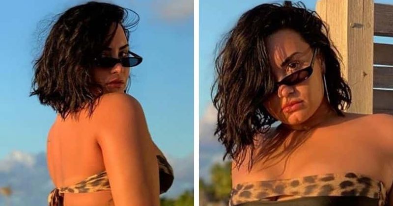 Demi Lovato celebrates her killer curves in skimpy string bikini amidst rumours of affair with Bachelorette alum Mike Johnson