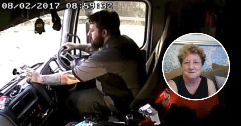 Truck driver had his eyes off the road for '18 whole seconds' before crashing into elderly woman's car causing her death