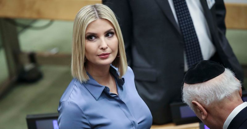 Ivanka Trump sets pulses racing as she flashes her toned legs in stylish green dress with thigh-high slit